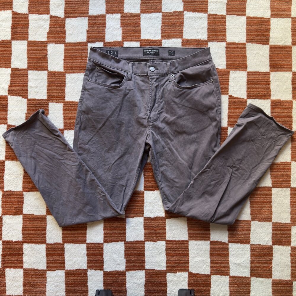 Lucky Brand Mens Gray Colored Pants